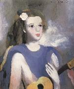 The Girl take t he guitar Marie Laurencin